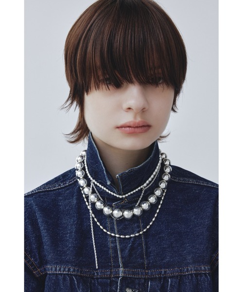 ネックレス 「quip queint」bowling big necklace / ボウリング ビッグ ネックレス レディース メンズの画像