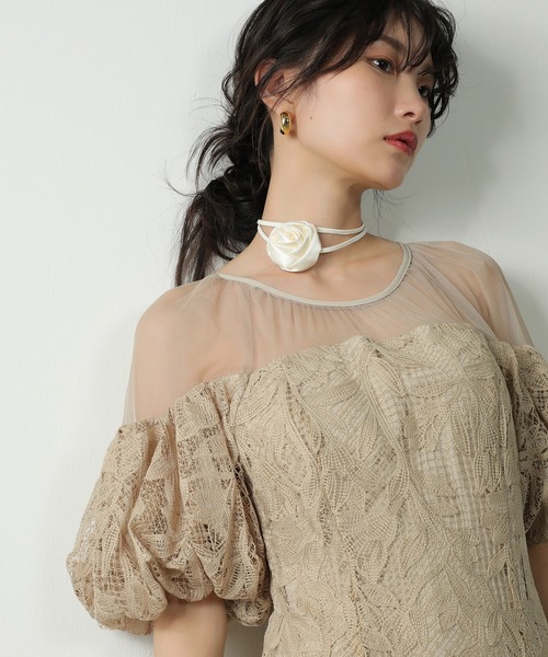 アクセサリー Kana Kana ネックレス フラワー レザー リボン マルチ チョーカー