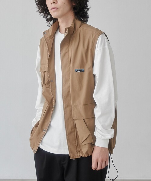 ナゴンスタンス　フードベスト nagonstans（ナゴンスタンス）の「SEMI WORSTED Over Size Vest