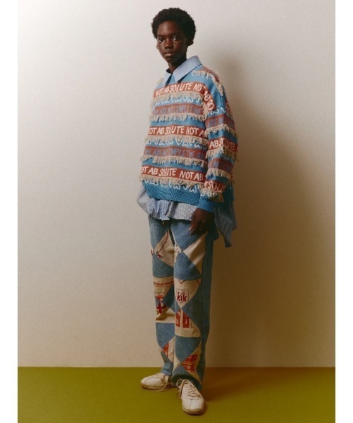 セーター ニット DISCOVERED CRAZY BORDER KNIT メンズ