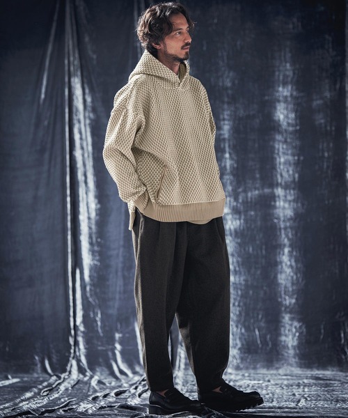 ANGENEHM（アンゲネーム） パーカー mpa3569-Light yarn color scheme