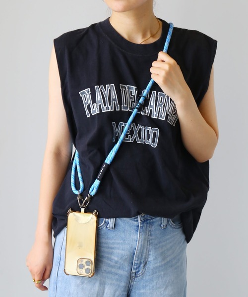 ストラップ Miya Mia Borsa スマホショルダー ストラップ 太め 長さ調節