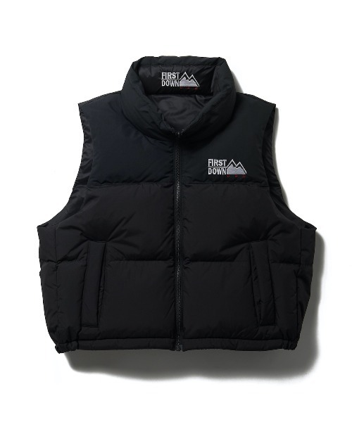 FIRST DOWN ダウンベスト ベスト SHORT BUBBLE VEST MICROFT(R