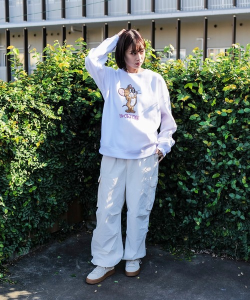 トムとジェリー タフィー 裏起毛 スウェット プルオーバー XXL トレーナー トレーナー スウェット 「TOM AND JERRY/トムとジェリー」オリジナル