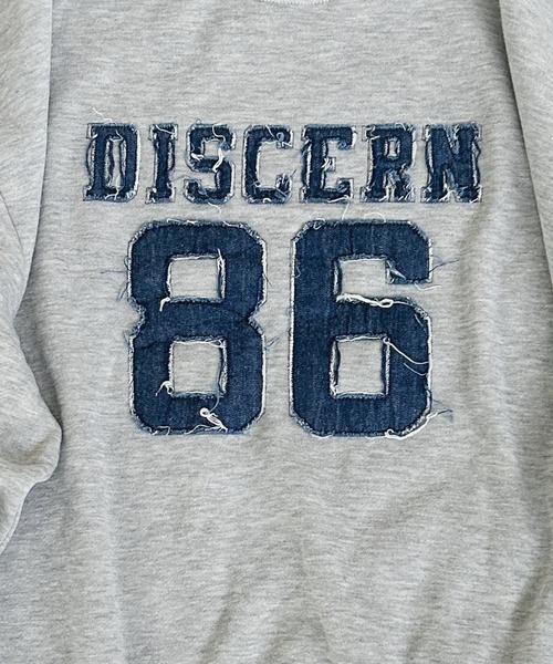 shrita（シュリータ） トレーナー デニムロゴ裏起毛トレーナー「低身長