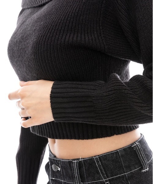 ニット セーター RVCA レディース RVCA OFF SHOULDER KN セーター/ルーカルーズシルエットオフショルダーニット レディース RVCA ニット セーター レディース OFF SHOULDER KN セーター