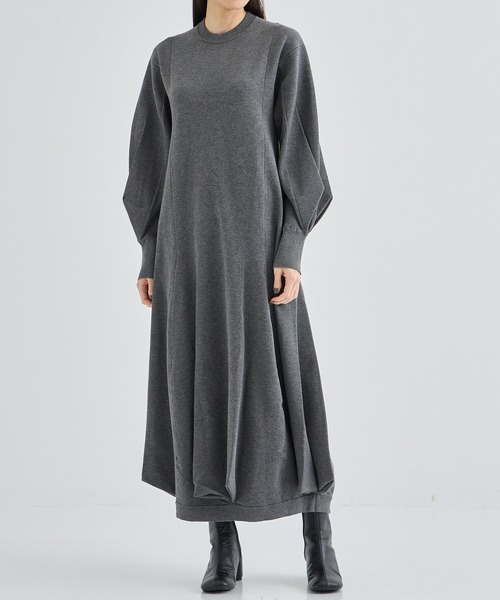 UN3D.（アンスリード） ワンピース 「UN3D./アンスリード」W TUCK KNIT