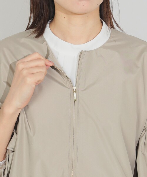 BEAMS HEART ベージュ バルーンスリーブ ジャケット BEAMS HEART ベージュ バルーンスリーブ ジャケット