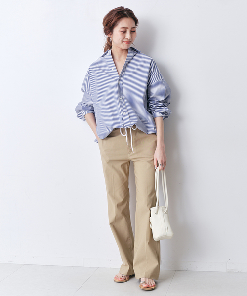 Spick&Span スピックアンドスパン ヘムギャザーシャツ 美品 Spick＆Span（スピック アンド スパン） ブラウス シャツ 「追加」CO