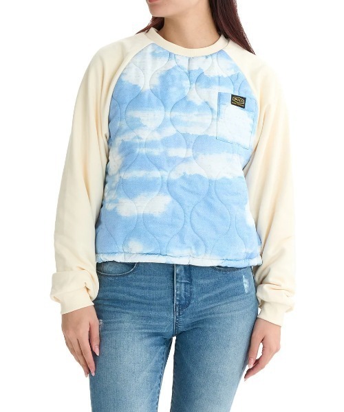 トレーナー スウェット RVCA レディース RECESSION REVERSIBLE トレーナー/ルーカリバーシブルキルティングスウェット レディー RVCA トレーナー スウェット レディース RECESSION REVERSIBLE