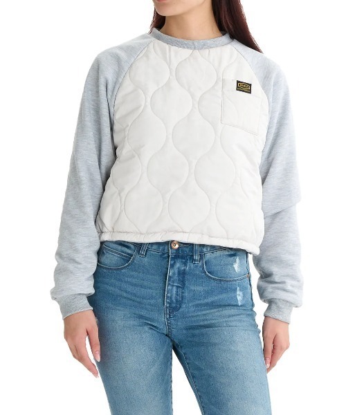 トレーナー スウェット RVCA レディース RECESSION REVERSIBLE トレーナー/ルーカリバーシブルキルティングスウェット レディー RVCA トレーナー スウェット レディース RECESSION REVERSIBLE
