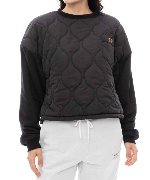 トレーナー スウェット RVCA レディース RECESSION REVERSIBLE トレーナー/ルーカリバーシブルキルティングスウェット レディー RVCA トレーナー スウェット レディース RECESSION REVERSIBLE