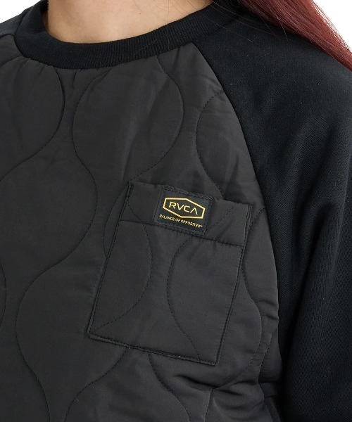 トレーナー スウェット RVCA レディース RECESSION REVERSIBLE トレーナー/ルーカリバーシブルキルティングスウェット レディー RVCA トレーナー スウェット レディース RECESSION REVERSIBLE