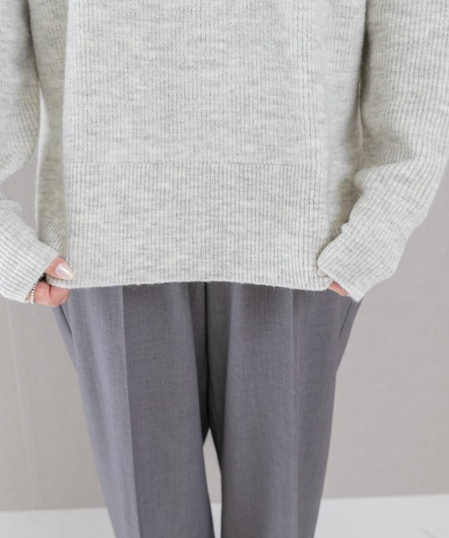 【L.BEIGE】スリットタートルネックニット ニット セーター スリットタートルネックニット レディース : ZOZOTOWN