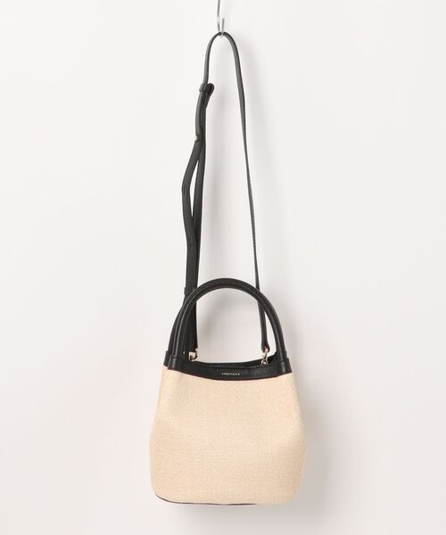 LORISTELLA ハンドバッグ 「LORISTELLA」レザーハンドルラフィア