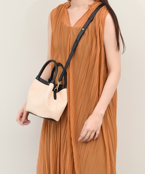 LORISTELLA ハンドバッグ 「LORISTELLA」レザーハンドルラフィア