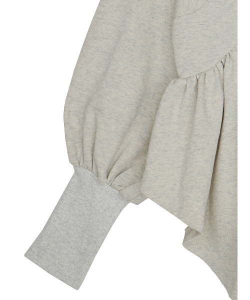 アメリ ヴィンテージ SYMMETRY PEPLUM SWEAT TOP SYMMETRY PEPLUM