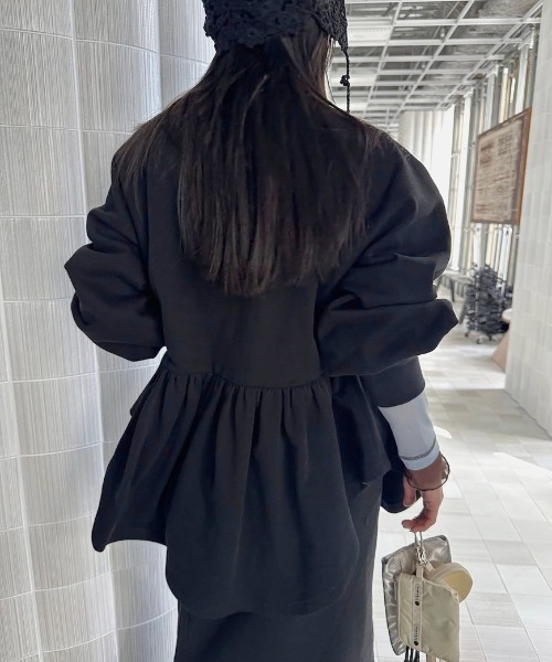 アメリ ヴィンテージ SYMMETRY PEPLUM SWEAT TOP SYMMETRY PEPLUM