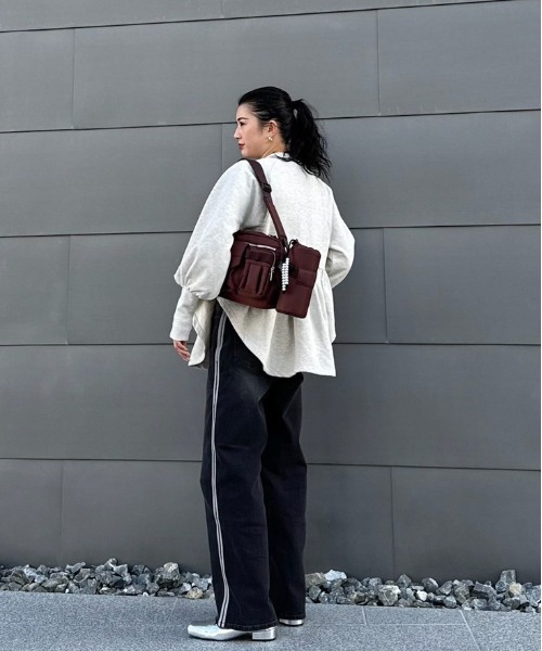 Ameri（アメリ） tシャツ SYMMETRY PEPLUM SWEAT TOP レディース
