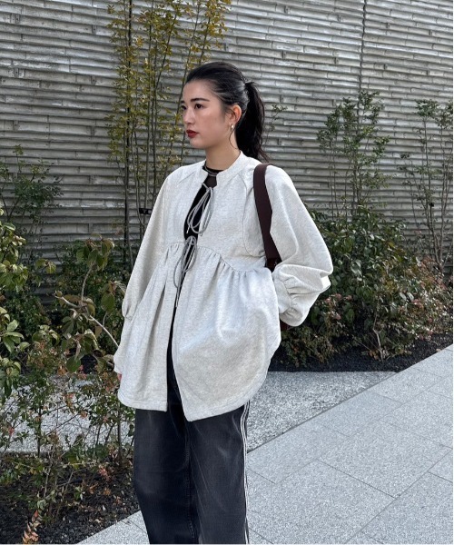 Ameri（アメリ） tシャツ SYMMETRY PEPLUM SWEAT TOP レディース