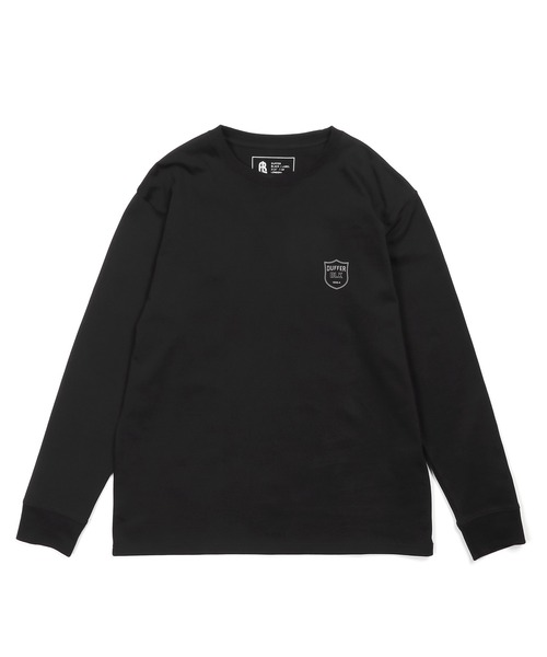 難ありTenderloin ブラック ロングスリーブ Tシャツ　L スリーブオーバーサイズドロングスリーブTシャツ(EZBH
