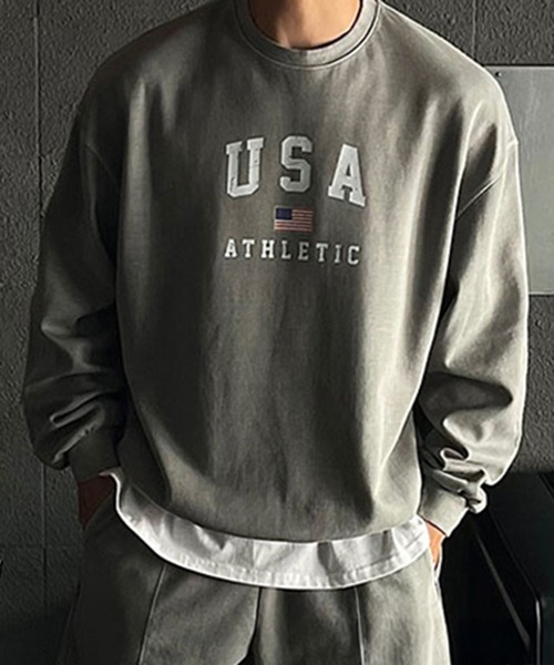 Revo. トレーナー スウェット 「KOREAN SELECT」USA ロゴ 星条旗