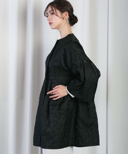 セール】 ラメチェックジャガードコート （その他アウター）｜GRACE