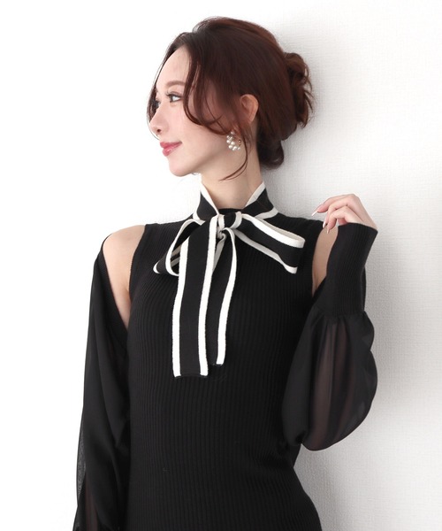 「ROYAL PARTY」 ニットワンピース FREE グレー レディース_画像5