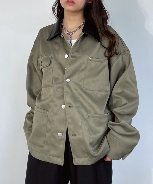 タグ付✨未使用 onit ビッグシルエットジャケット リネン混 onit リネン混ビッグジャケット - メルカリ