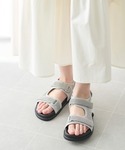 スポーツサンダル サンダル フラット ベルクロ...の詳細画像3