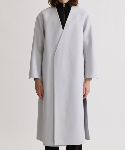 UNITED TOKYO（ユナイテッドトウキョウ） ノーカラーコート 1 ブルー