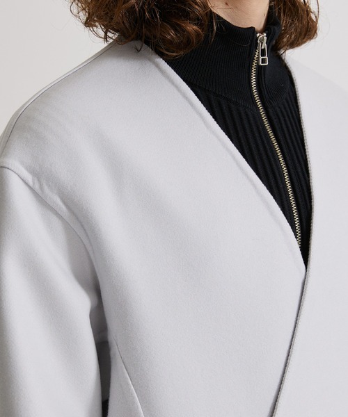 UNITED TOKYO（ユナイテッドトウキョウ） ノーカラーコート 1 ブルー