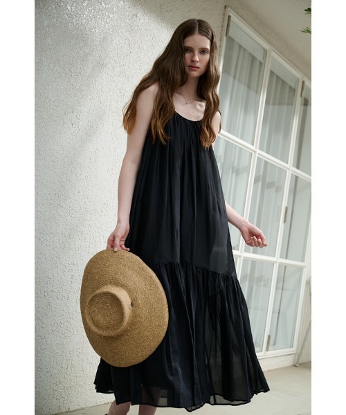 Estella.K ワンピース Dramatic summer belted dress ティアードサマー