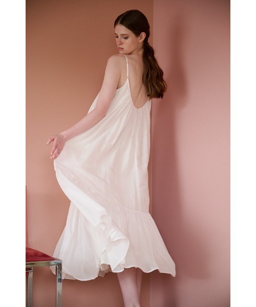 Estella.K ワンピース Dramatic summer belted dress ティアードサマー