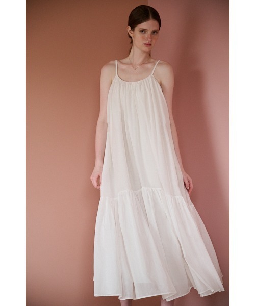 Estella.K ワンピース Dramatic summer belted dress ティアードサマー