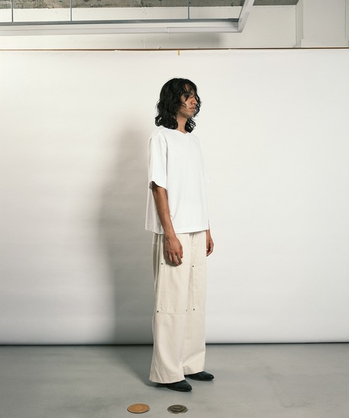 TANAKA（タナカ） ジーンズ WORK JEAN TROUSERS WHITE メンズ
