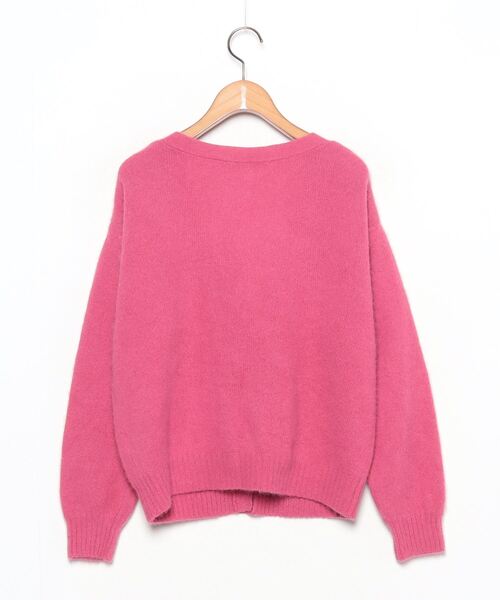 「Khaju」 ニットカーディガン ONE SIZE ピンク レディース_画像2