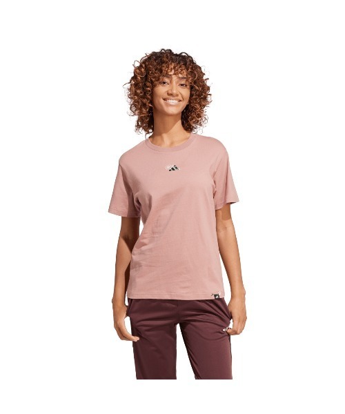 adidas Tシャツ 新品 未使用 タグ付き レディース adidas（アディダス） tシャツ ラウンジ ミニ グラフィック半袖Tシャツ