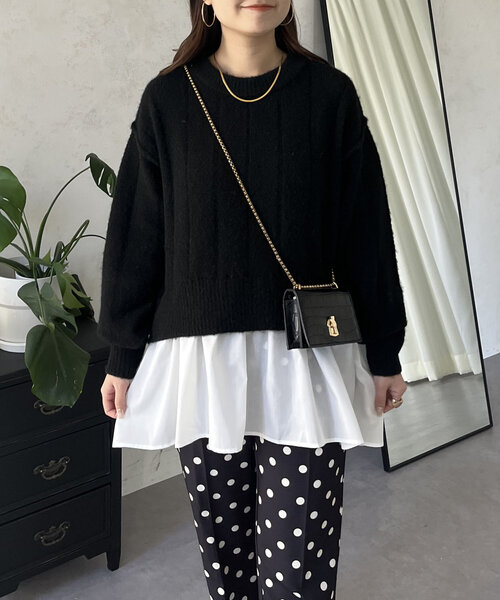 「prose verse」 長袖ニット MEDIUM ブラック レディース_画像2