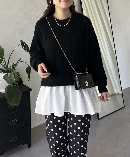 「prose verse」 長袖ニット MEDIUM ブラック レディース_画像3