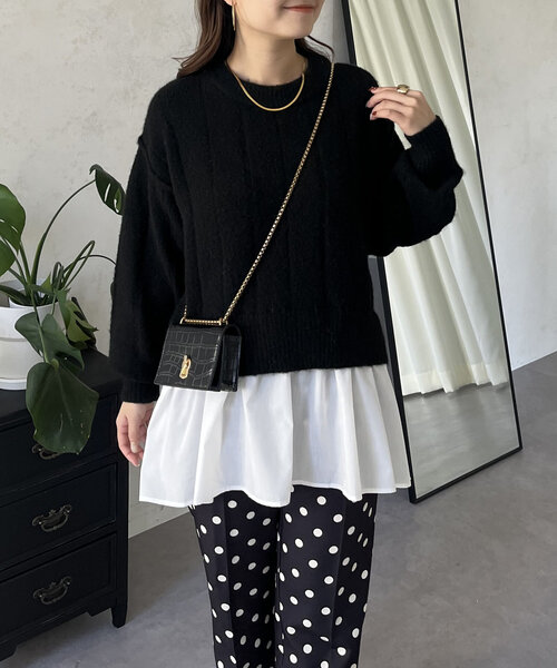 「prose verse」 長袖ニット MEDIUM ブラック レディース_画像7