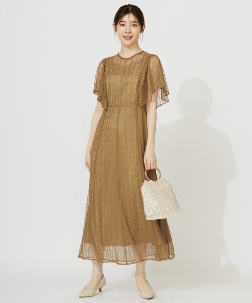 ANY SIS（エニィスィス） ドレス ストライプレーシー ドレス 