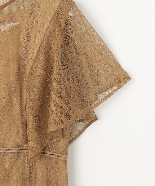 ANY SIS（エニィスィス） ドレス ストライプレーシー ドレス