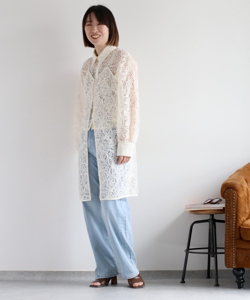 ブラウス シャツ BAPY SCARF SHIRT レディース SHIPS any ブラウス シャツ any:「洗濯機可能」フラワー