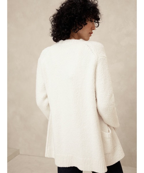 「BANANA REPUBLIC FACTORY STORE」 ニットカーディガン X-SMALL ホワイト レディース_画像5