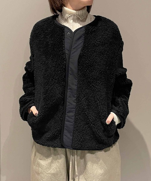 ORCIVAL（オーシバル） ノーカラージャケット 1 ブラック レディース