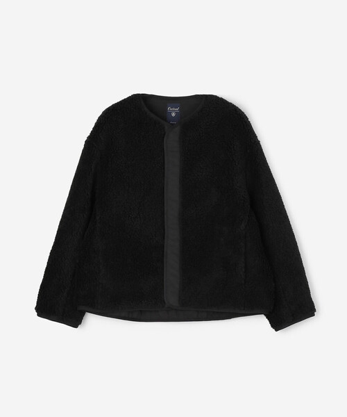 Orcival ブラック ダウンジャケット ノーカラー　1 ORCIVAL（オーシバル） ノーカラージャケット 1 ブラック レディース