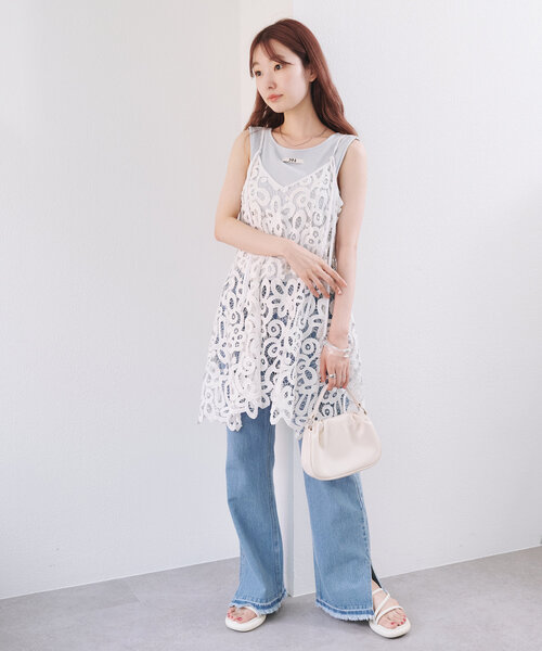 Kastane タンクトップ ノースリーブ 「4色展開/カップ取り外し可