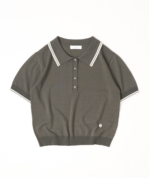 MUHET（ミュエータ） ポロシャツ ポロ sheer polo knit / シアーポロ