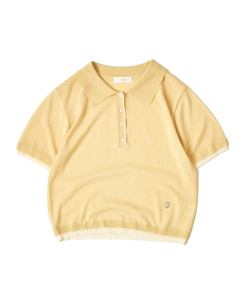 MUHET（ミュエータ） ポロシャツ ポロ sheer polo knit / シアーポロ